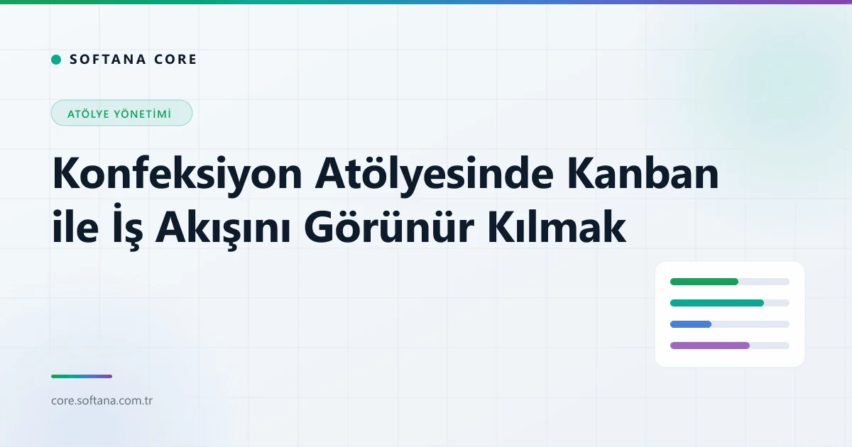 Konfeksiyon Atölyesinde Kanban: Kesimden Pakete İş Akışını Görünür Kılmak
